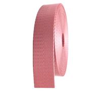 QEETRH Cinta de nailon, Correa de correas 25 mm 38, tapicería sarga espiga nailon for bolsos(Light Pink,38MM x 5Yards)