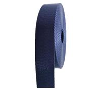 QEETRH Cinta de nailon, Correa de correas 25 mm 38, tapicería sarga espiga nailon for bolsos(Navy Blue,38MM x 10Yards)