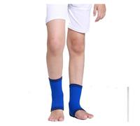 QEETRH Rodilleras, 1 par de rodilleras deportivas, coderas, muñequeras, tobilleras, for niños y niñas(1Pair blue ankle,L (40 55KG))