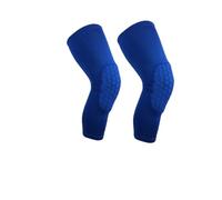 QEETRH Rodilleras, Rodilleras de compresión panal for deportes juveniles, equipo protección(Blue 2pcs,XL)