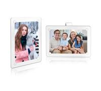 QEEYON 2 marcos de fotos acrílicos de 2.36 x 3.54 pulgadas, marcos magnéticos de fotos para visera de coche con clips, marco de fotos magnético de doble cara para Fujifilm Instax Mini