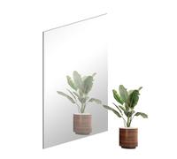 QEEYON Espejos de Pared de Vidrio, 40 x 30 cm Espejo Adhesivo Rectangular Sin Marco, Espejos Grandes de Pared Espejo de Vidrio de Pared Decoracion Hogar para Salon Pasillo Comedor Armrio