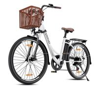 Qekud Bici eléctrica Unisex 26" Perfil bajo, batería 36V 13Ah (90km), Motor 250W, Pantalla.