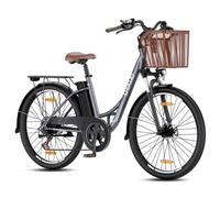 Qekud Bici eléctrica Unisex 26" Perfil bajo, batería 36V 13Ah (90km), Motor 250W, Pantalla.