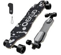 Qekud Monopatín eléctrico S4 para adultos y adolescentes, motor de 2000 W, 4 modos de velocidad, mando a distancia con pantalla OLED, color negro