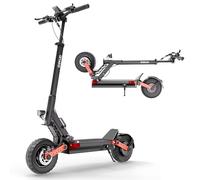 Qekud S10 Patinete Eléctrico para Adultos - Motor 1000W Batería 60V 18Ah Autonomía 60km Velocidad Máx 25km/h Neumáticos 10" de Aire Conducción Suave en Ciudad y Parque, Cuadro de Aluminio
