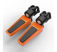 QEOQWQB For A//p//r//i//l//i//a RS 457 2024 reposapiés delanteros o traseros ajustables for motocicleta giratorios de Pedal(Front Adjust Orange)