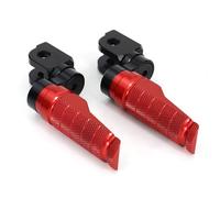 QEOQWQB Reposapiés delantero de motocicleta, ajuste ajustable for H//o//n//d//a CB1000R CB600F H//O//R//N//E//T CB650F CBF1000 CB125R CBR650F CBR250R(Red)