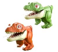 QEOTOH Press-Type Dinosaur Water Gun for Kids, Dinosaur Water Pistol Toys, Summer Outdoor Swimming Pool Dinosaur Water Gun Toy for Boys and Girls, Beach Party Play Favor (Green+Orange)
