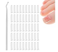 QEQSHQO 50 unidades Corrector de Uñas de Los Pies,Corrector Uñas Encarnadas Pies,Levantadores de Uñas Encarnadas,Kit de Herramientas para Uñas Encarnadas,Tratamiento Uñas Encarnadas