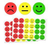 QEQSHQO 600 Unidades de Pegatinas para niños, Comportamiento Cuadro de recompensas, Calendario de tareas, Maestros escuelas (2,5 cm) (Rojo, Amarillo, Verde)