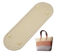QEQSHQO Material para Hacer Bolsas, Almohadilla Base para Bolsas, Formador de Base para Bolsas de Cuero PU, Gancho de Ganchillo para Bolsas de Cuero Sintético con Agujeros para Bolsas de Punto