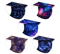 Qersh 50 Piezas Mascarillas Niños 3 Capas PatróN De Dibujos 4-12 años Nuevas mascarillas en 2021, Amigables con la Piel, Cómodas, Transpirables (A06, Multicolor)