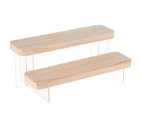 Qerwsdty 1 soporte para figuras de 2 pisos, con organizador graduado para modelos y bloques de construcción.