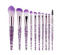 Qerwsdty 10 pinceles de maquillaje multifuncionales, corrector, sombra de ojos, base de maquillaje, juego de herramientas ()