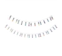 Qerwsdty 2 pegatinas de notas de piano de silicona, universales, extraíbles (caja de PVC), 61 teclas