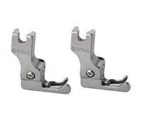 Qerwsdty 2 Piezas Prensatelas de GuíA Estrecha Pies de MáQuina de Coser de Punto de Cadeneta Industrial Pies Prensatelas Universales con Cremallera, CL1/16NS(0.2)