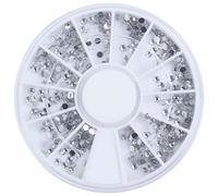 Qerwsdty 3000 unidades de cristales brillantes brillantes para decoración de uñas, 2 mm + pista de belleza