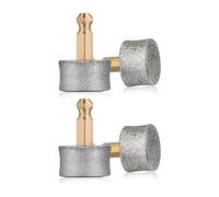 Qerwsdty 4 cabezales de repuesto para lijadora de uñas para perros, diamante gris, compatible con brocas de punta de diamante, ruedas de repuesto para uñas de mascotas, recortadora