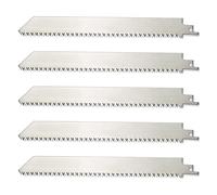 Qerwsdty 5 Pack 9 8TPI Sin Pintar Acero Inoxidable Hoja Congelación Carne y Hueso Corte Corte