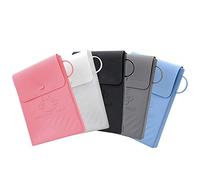 Qerwsdty 5 unidades plegables de silicona para , bolsa de almacenamiento, práctico diseño de boca abierta, portátil, resistente al polvo
