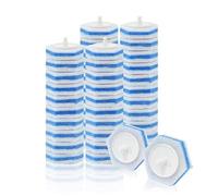 Qerwsdty 50 Piezas de Recambios de Varilla de Inodoro Mejorados para Cabezales de Varilla Desechables, la Mayoría de Recambios de Varilla de Inodoro para Limpieza de Inodoros y Baños