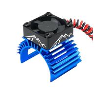 Qerwsdty 540 550 3650 3660 3674 Motor Disipador de Ventilador de Refrigeración RC Coche Radiador Ventilador Motor Disipador de Enfriador Aleta de Azul y Negro