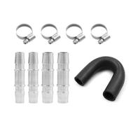 Qerwsdty 626-001 Kit de derivación mejorado para núcleo de calefacción de motor de aluminio con 5/8 y 3/4 para las mangueras de calefacción más comunes