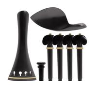 Qerwsdty Accesorios para ViolíN 4/4, Juego de Cuatro Piezas de Cordal, Soporte para Barbilla, Accesorios para Instrumentos de Cuerda