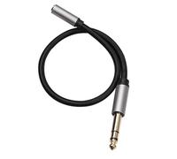 Qerwsdty Adaptador de Audio 6,35 mm 1/4 Macho una 3,5 mm 1/8 Hembra Estéreo Jack para Amplificadores, Guitarra, Teclado, Piano, Cine en Casa 30 cm