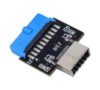 Qerwsdty Adaptador de Placa Base de Computadora USB3.0/3.1 de 19 A TYPE-E20PIN para Computadoras Sin Puertos USB3.0 en el Frente