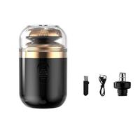 Qerwsdty Afeitadora Eléctrica Portátil 2 en 1, Recortadora de Vello Nasal, Afeitadora Eléctrica Recargable, Afeitadora de Viaje B