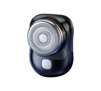 Qerwsdty Afeitadora Eléctrica USB Recargable Pantalla Digital Afeitadora Mini Portátil Multifuncional Viajes Afeitadora para Hombres Portátil,e