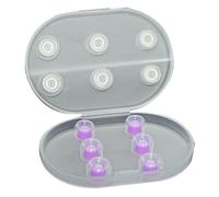 Qerwsdty Almohadillas de Silicona Reemplazables para los Oídos, 3 Pares, Suaves y Cómodas, para Accesorios de Auriculares con Cable de Tamaño M, Color