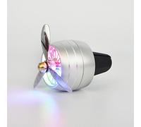 Qerwsdty Ambientador de coche - Ambientador de coche divertido - Difusor de clip de ventilación para coche - Ambientador de coche con clip de ventilación para coche, color plateado