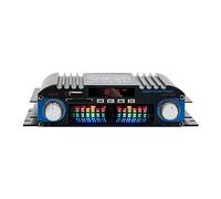 Qerwsdty Amplificador de Audio Bluetooth para Coche de Alta Potencia de 4 Canales y 60 W Mini Receptor de Audio EstéReo de Alta Fidelidad para la ModificacióN de Audio del Coche