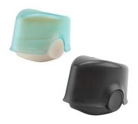 Qerwsdty Aplicador de protección solar para niños, juego de pinceles con tapa protectora, aplicador de loción de protección solar, 2 unidades (A)