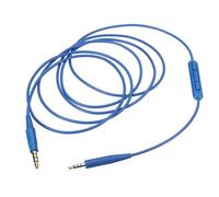 Qerwsdty Cable de Auriculares Cable de Audio con Micrófono y Control de Volumen para Soundtrue Soundlink Qc25 Qc35 Oe2I Azul