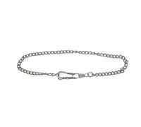 Qerwsdty Cadena de Reloj de Bolsillo Vintage Retro Antiguo Plateado