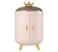 Qerwsdty Caja Organizadora de Joyas Portátil - Estuche de Viaje para Anillos, Aretes, Collares - Contenedor de Almacenamiento de Plástico