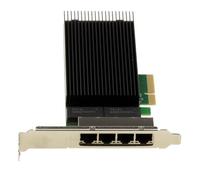 Qerwsdty Controlador de Red de Tarjeta PCIe 2.5G X4 LAN Gigabit Ethernet 4 Puertos RJ45 Soporte de Chipset Cuádruple 10 100 1000 2500 1G 2.5G