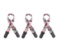 Qerwsdty Correa de Guitarra, Correa de Algodón Bordado Jacquard, Adecuada para Bajo, Guitarra Acústica y Eléctrica,B