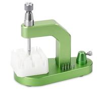 Qerwsdty Correa de metal multifunción para reloj de prensa, soporte de enlace para quitar pasadores de conexión y tornillos, soporte de reloj, verde