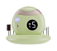 Qerwsdty Cortador de Uñas Eléctrico, Recortador de Uñas, Luz para Uñas, Cortador de Uñas Automático, de Uñas, Cortador de Uñas para Personas Mayores, Color Verde