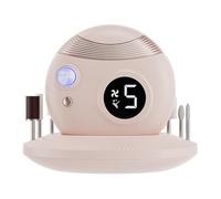 Qerwsdty Cortador de Uñas Eléctrico, Recortador de Uñas, Luz para Uñas, Cortador de Uñas Automático, de Uñas, Cortador de Uñas para Personas Mayores, Color Rosa