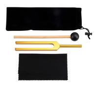 Qerwsdty Dipasón de 432 Hz para Curación, Terapia de Curación con Sonido y Yoga, Diapasón de Aleación de Aluminio de 423 Hz, Dorado