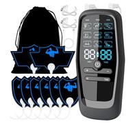 Qerwsdty EMS Tens Unit Estimulador Muscular Profesional Masajeador Corporal Eléctrico Portátil para Dolor de Espalda, Dolor de Cuello, Dolor Corporal