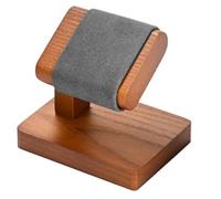 Qerwsdty Estante de Madera para Relojes, Expositor de Joyas en Forma de T, Soporte de Madera Maciza para Guardar Pulseras y Joyas, Estante de Madera en Forma de T para Relojes B