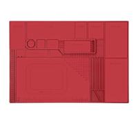 Qerwsdty Estera de Soldadura de Silicona Resistente Al, La Estera de Trabajo de ReparacióN ElectróNica Puede Acomodar un MultíMetro, Soldador, Estera de ReparacióN