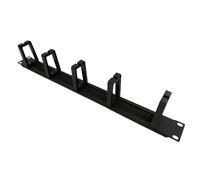 Qerwsdty Gabinetes en Rack 1U de 19 Pulgadas Organizador de Red para GestióN de Cables Panel de Cepillo de Red de Administrador de Cables Desmontable de Cinco Anillos